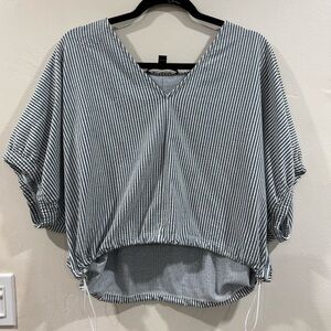 Marc New York - Cropped Top - Striped Shirt